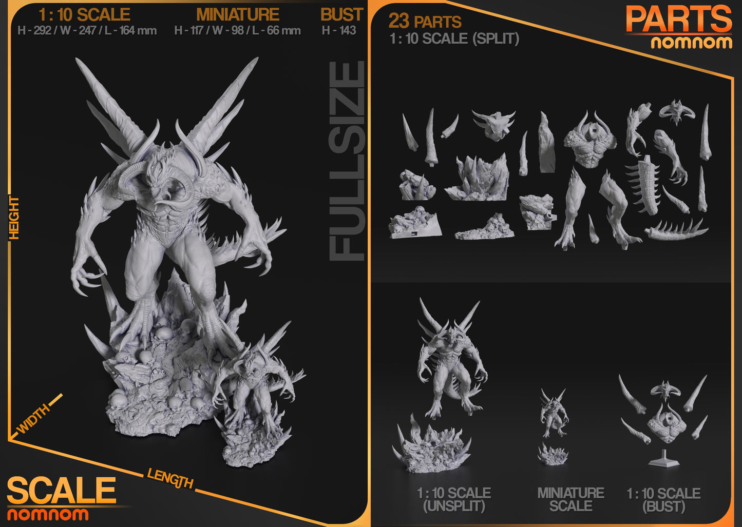 Unpainted Nom Nom Dark Lord Diablo image 1