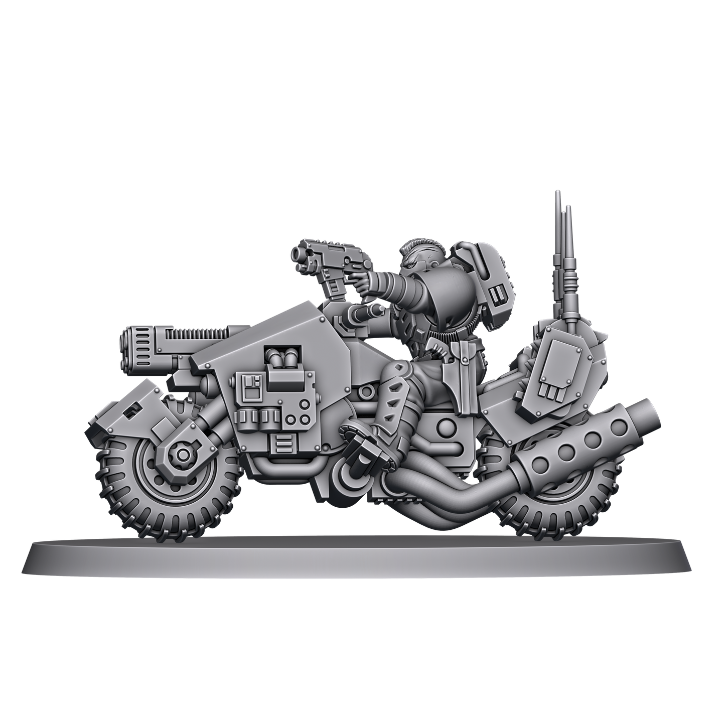 Unpainted Thunder Recon Biker image 0