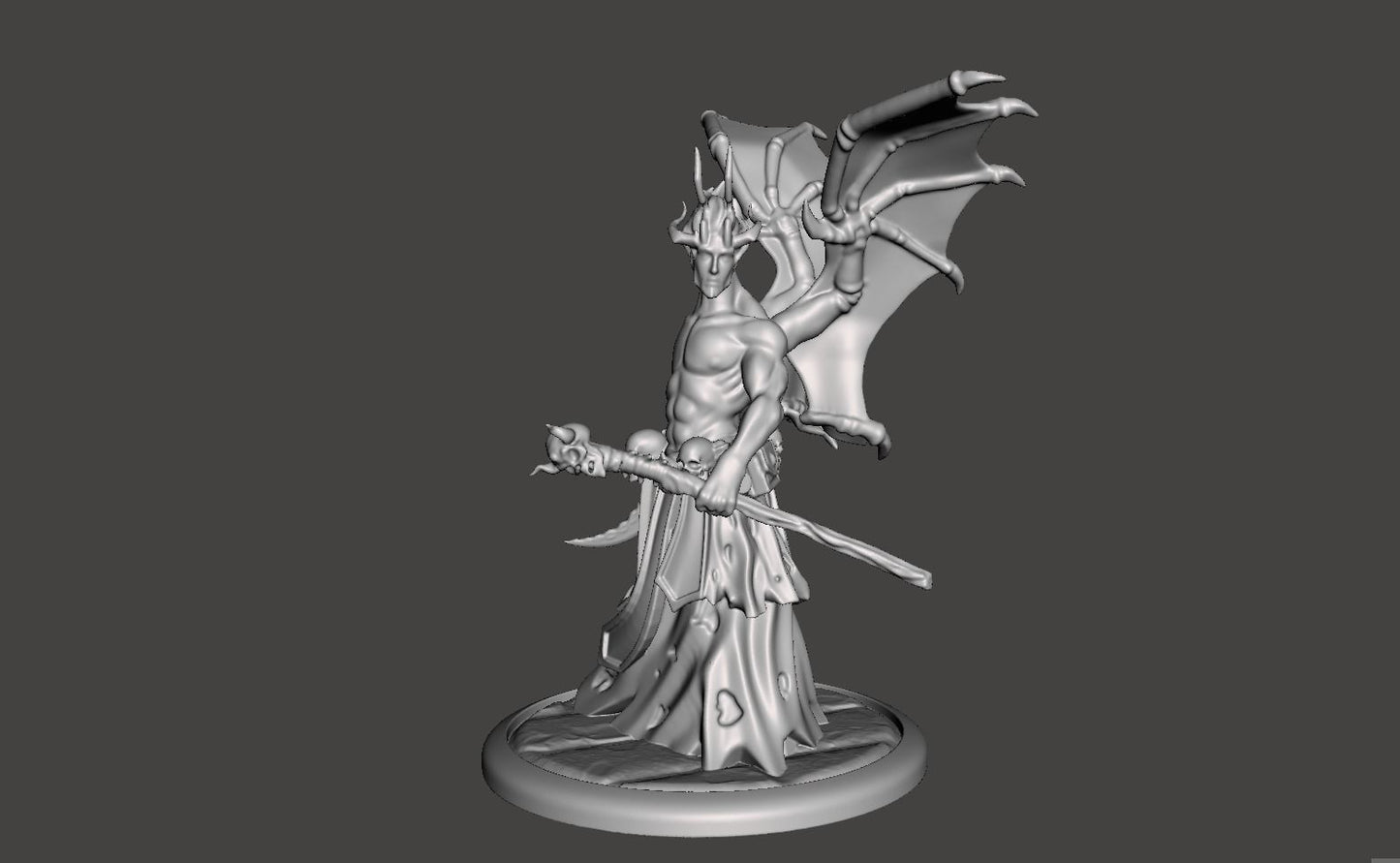 Unpainted Demon mage Sorcerer image 1