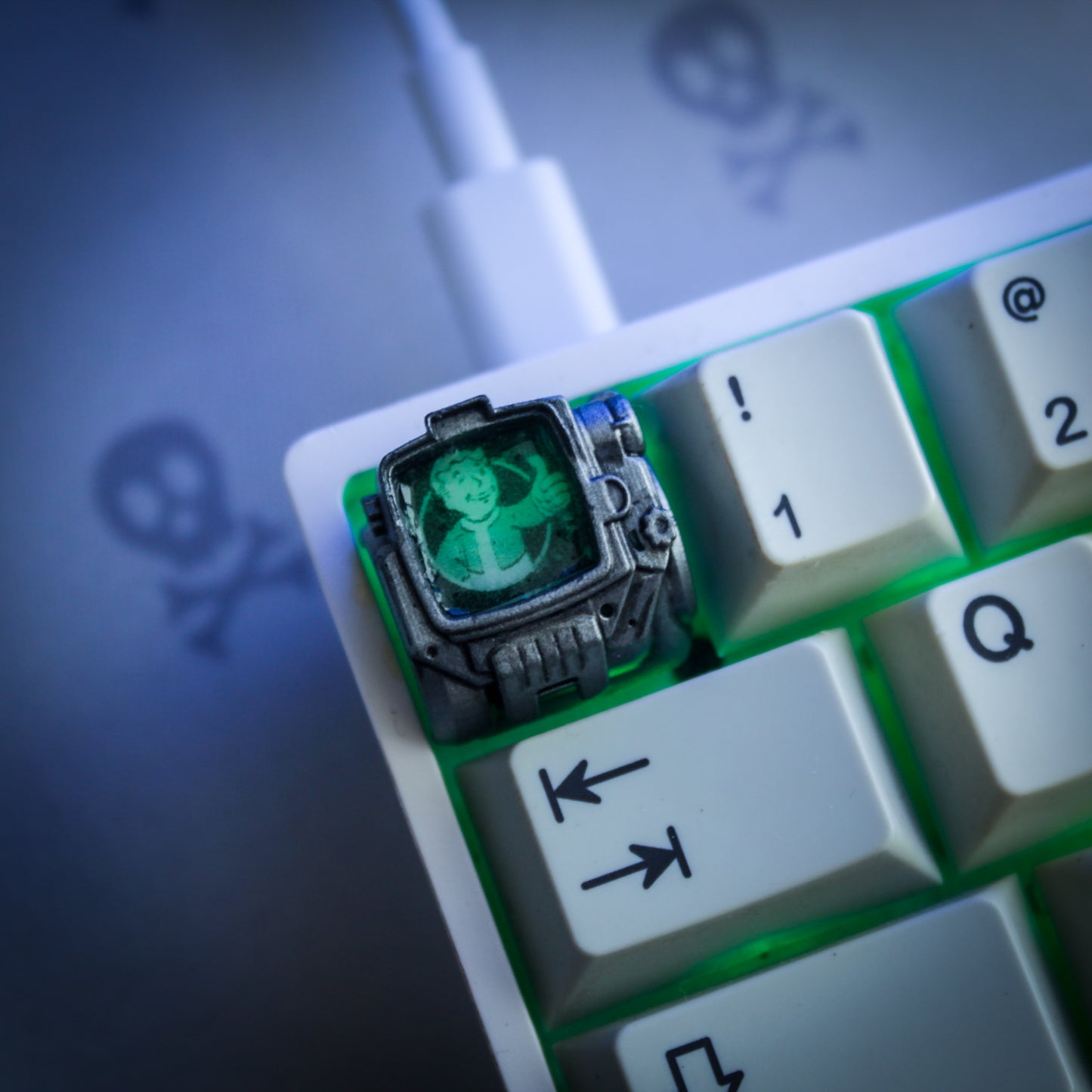 Unpainted Fallout Key Cap image 1