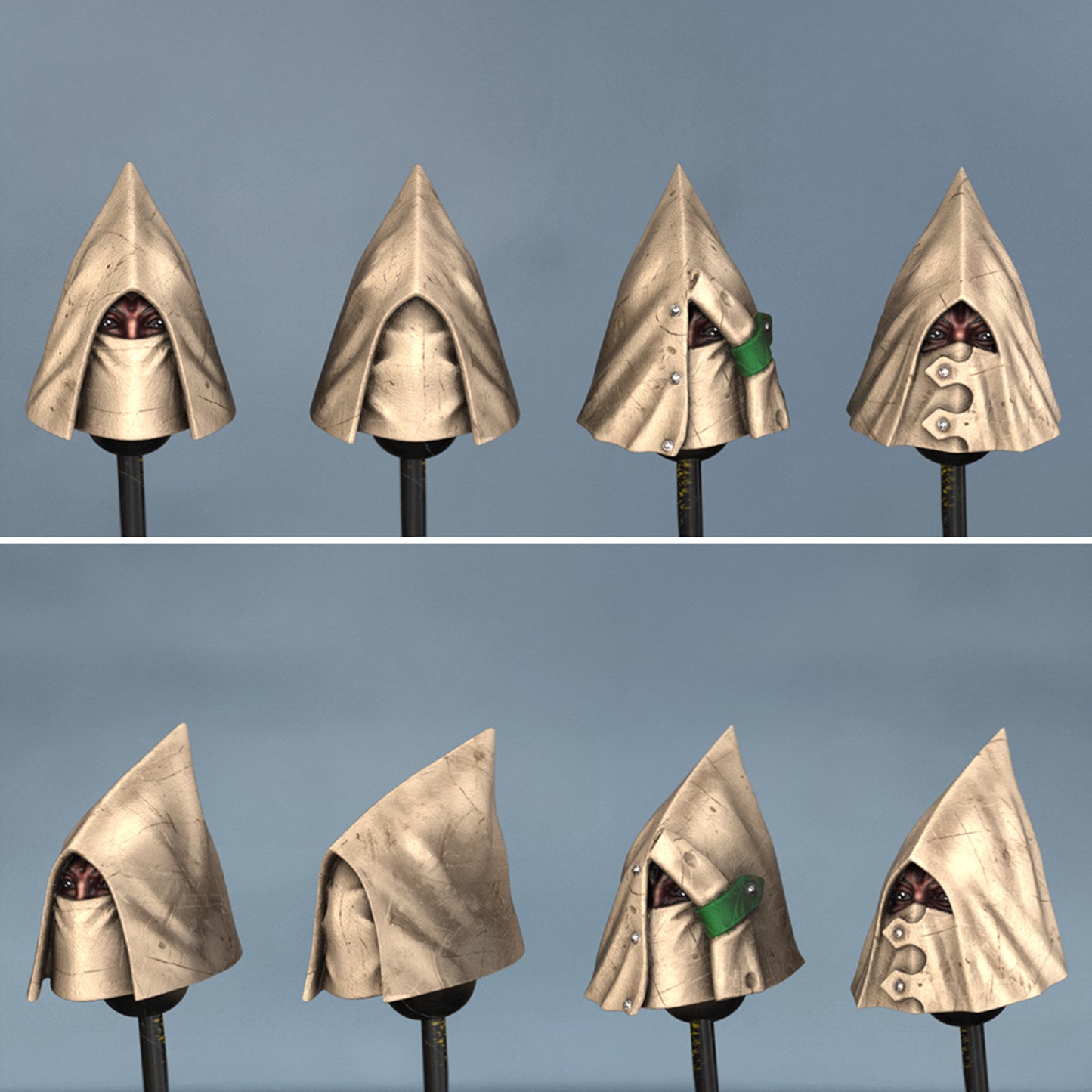 Unpainted Shadow Warriors Heads image 3