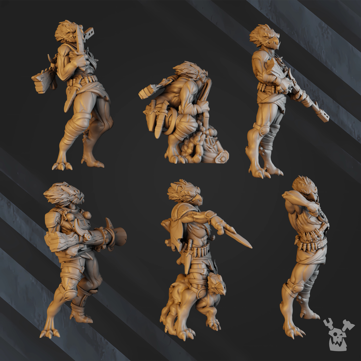 Unpainted-Anunnaki-Tribe-Hunters-Squad-1 image 4
