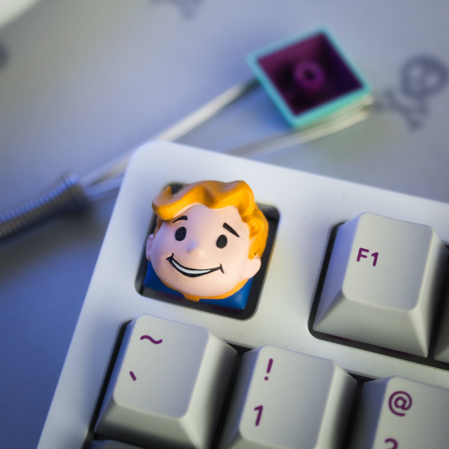 Unpainted Pip Boy Key Cap image 1