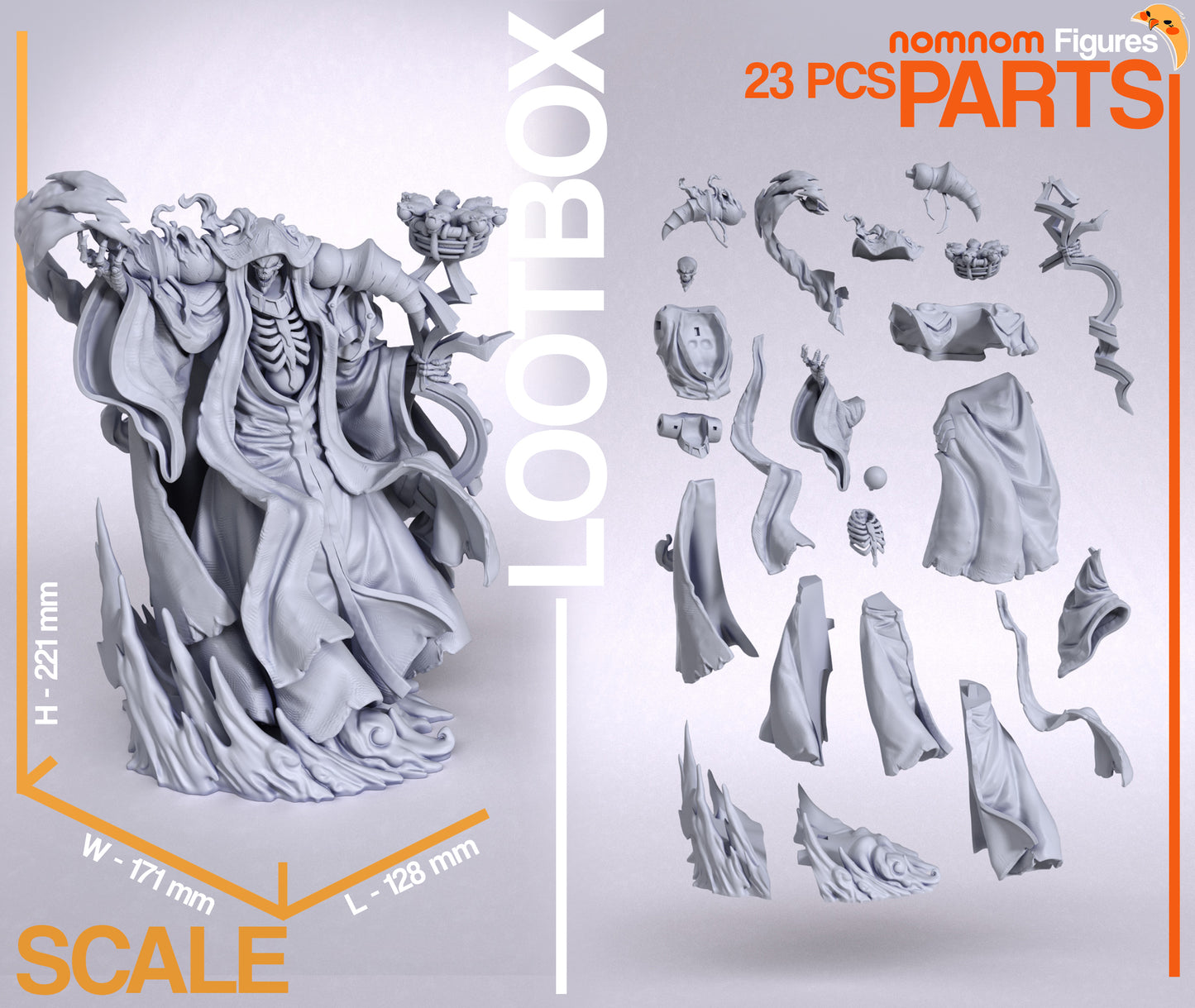 Unpainted Ainz Ooal Gown Overlord image 1