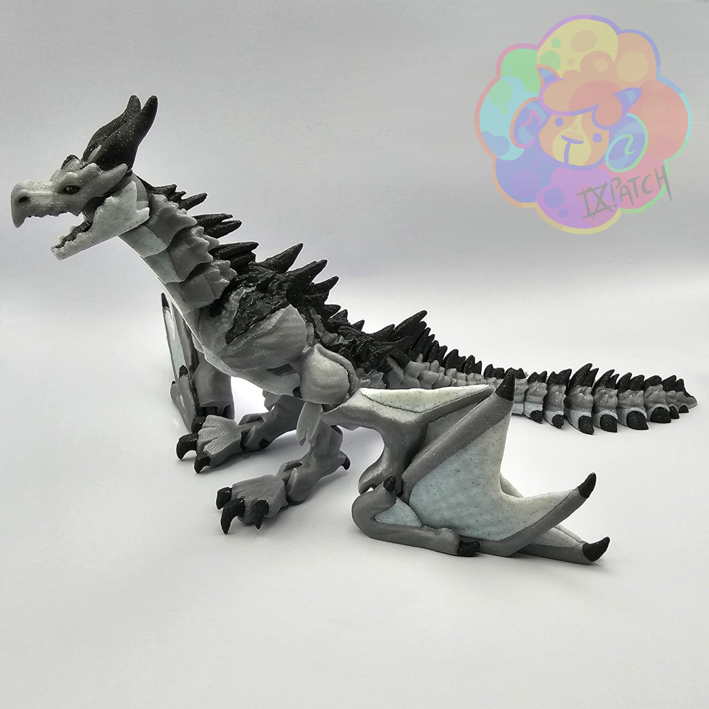 Unpainted Wyvern - Flexi Articulated Dragon image 1