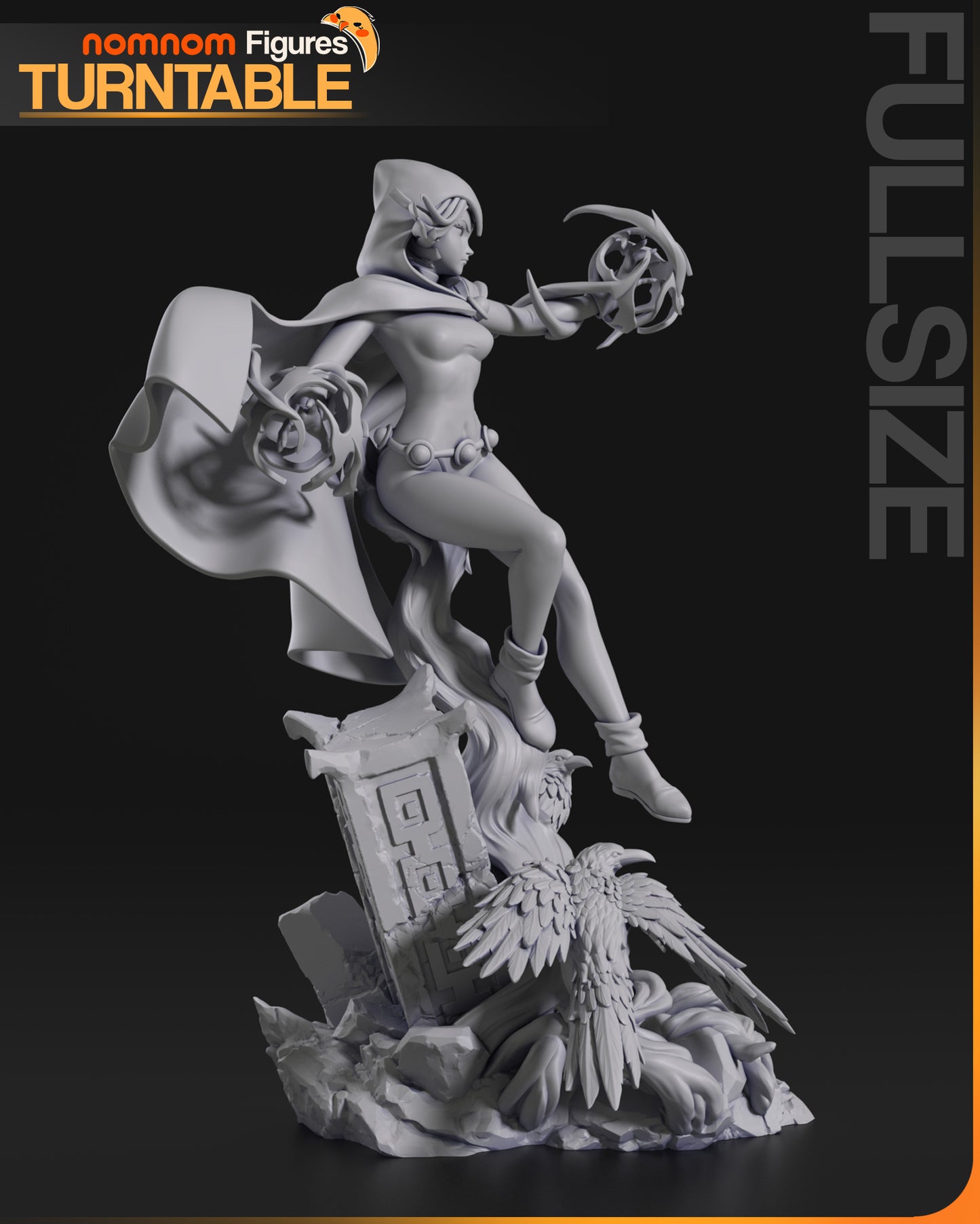 Unpainted Raven Teen Titan Nom Nom image 3