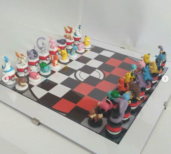 Unpainted-Pokemon-ChessSet image 0