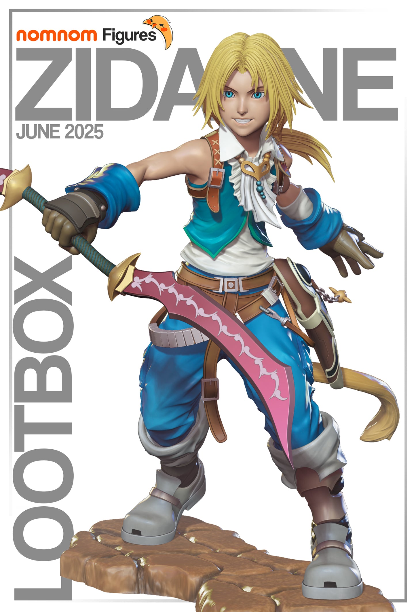 Unpainted Nom Nom Zidane Tribal FFIX image 0