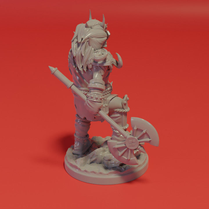 Unpainted Takeda Shingen and Byakko Figure Set image 2