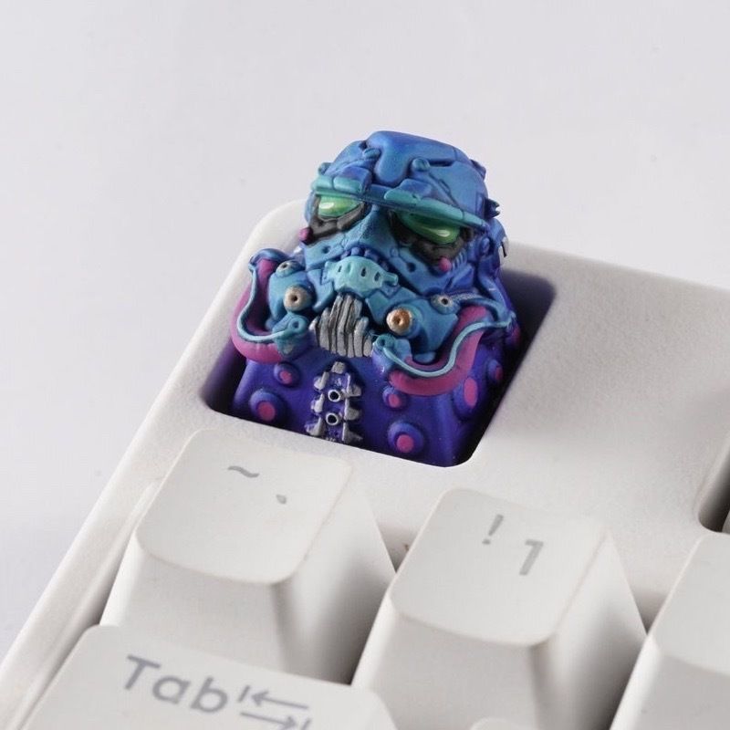Unpainted Cyberpunk Trooper Key cap image 4