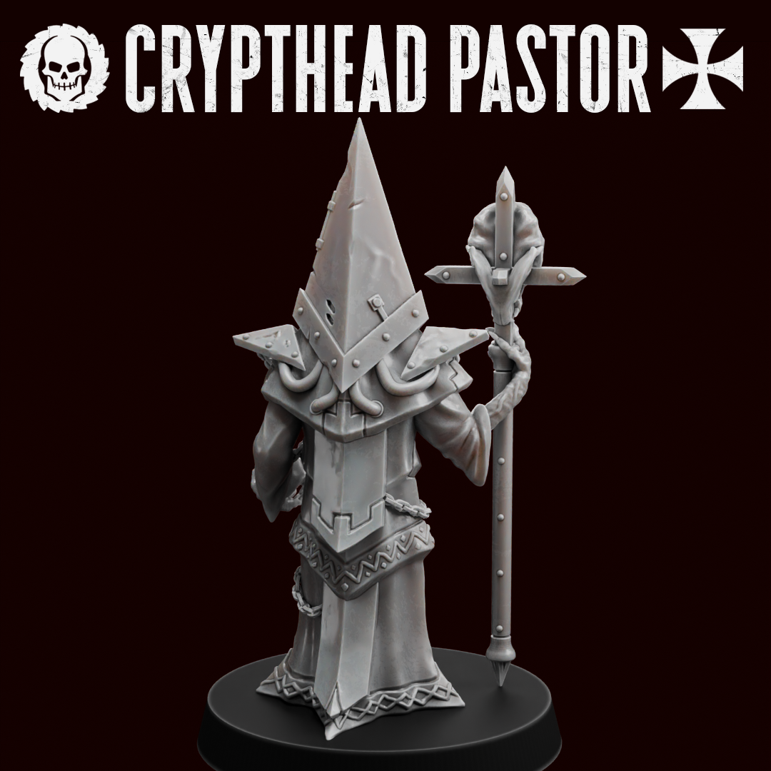 Unpainted Crypthead Pastor Set of 10 image 1