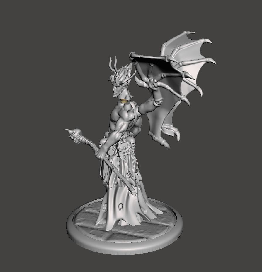 Unpainted Demon mage Sorcerer image 0