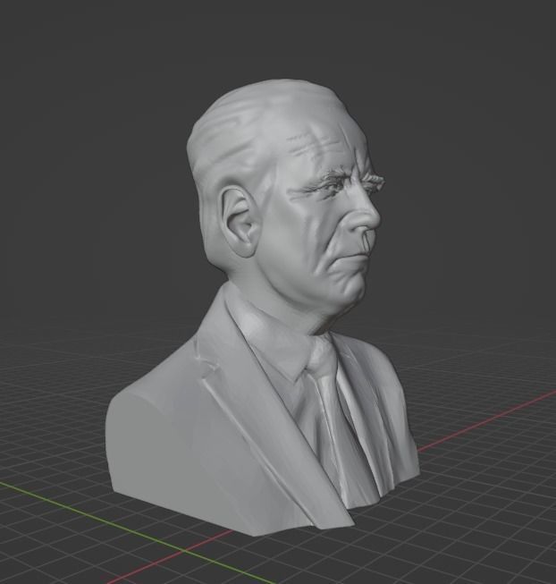 Unpainted Joe Biden Bust image 2