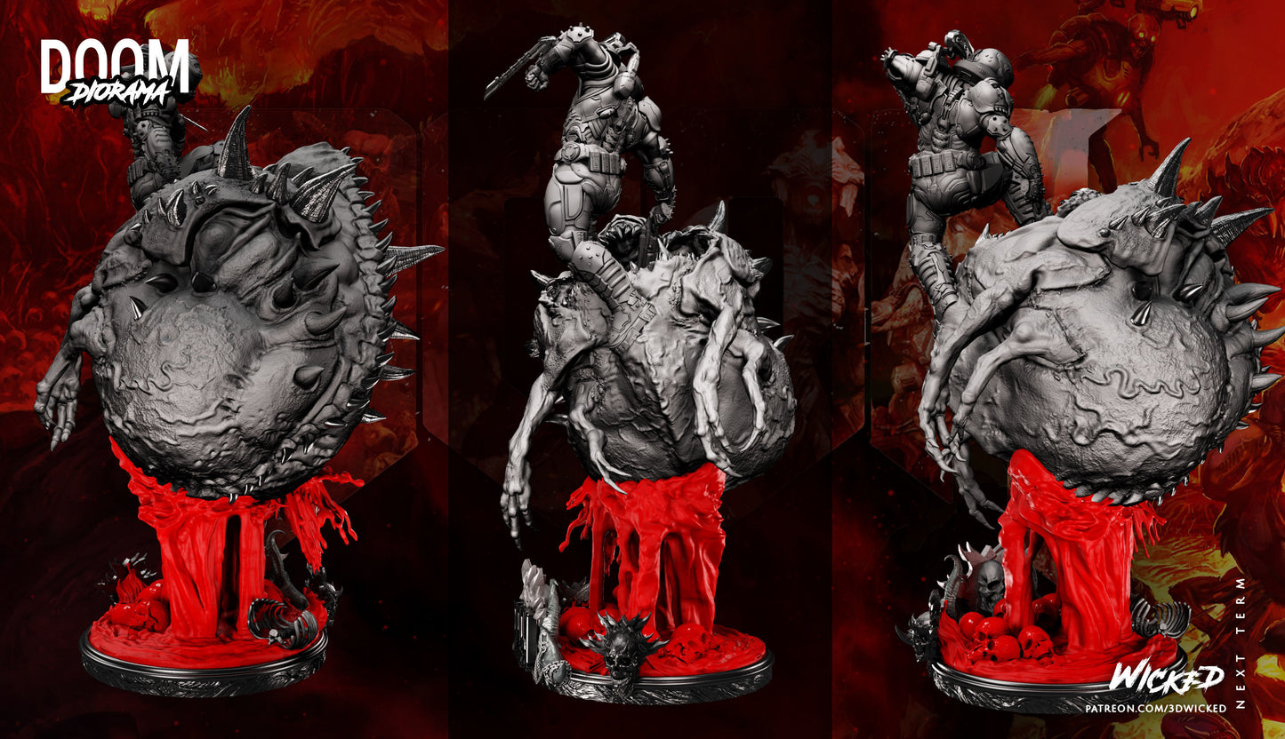 Unpainted Doom Guy Doom Eternal Dioramas image 2
