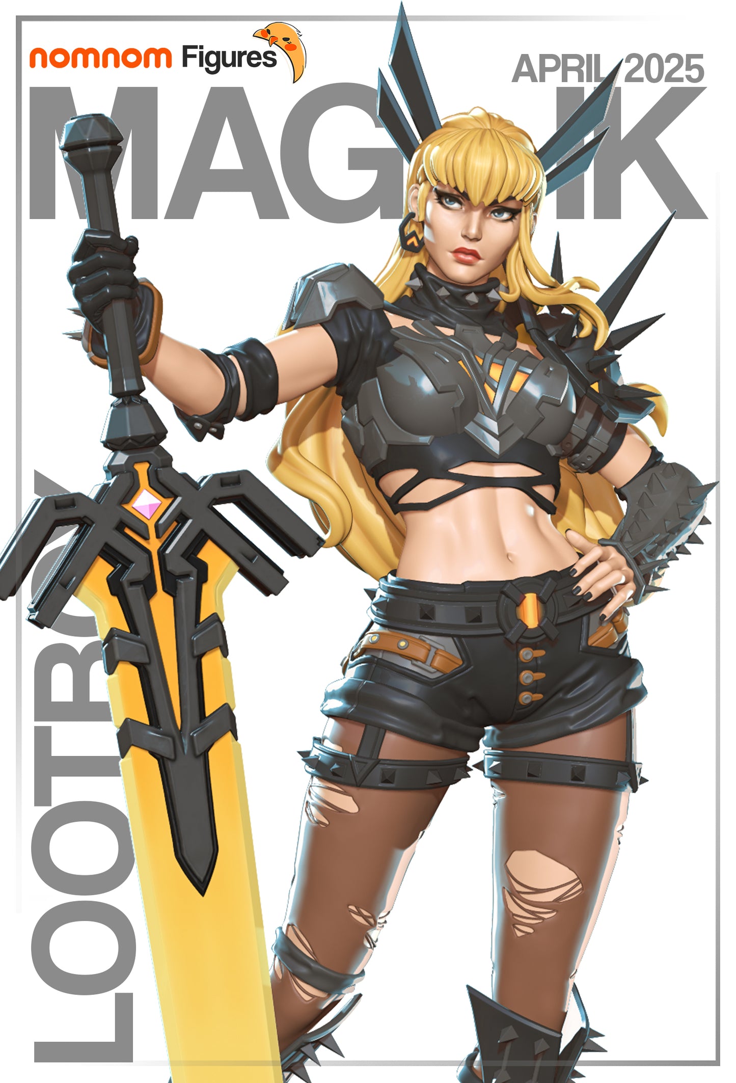 Unpainted Nom Nom Magik Marvel Rivals image 0