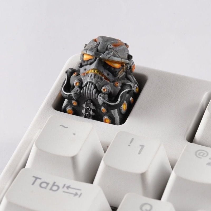 Unpainted Cyberpunk Trooper Key cap image 3