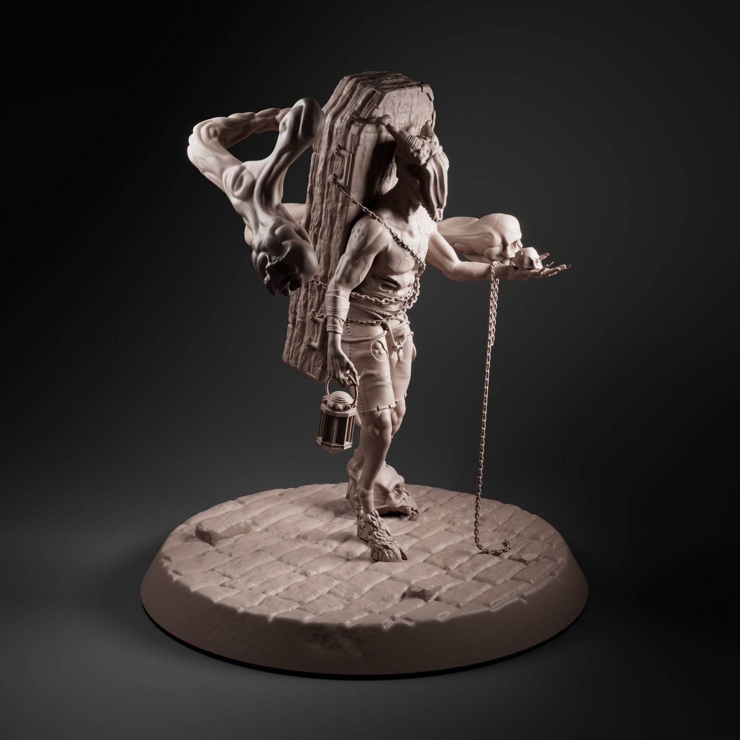 Unpainted Grave hunter monster
