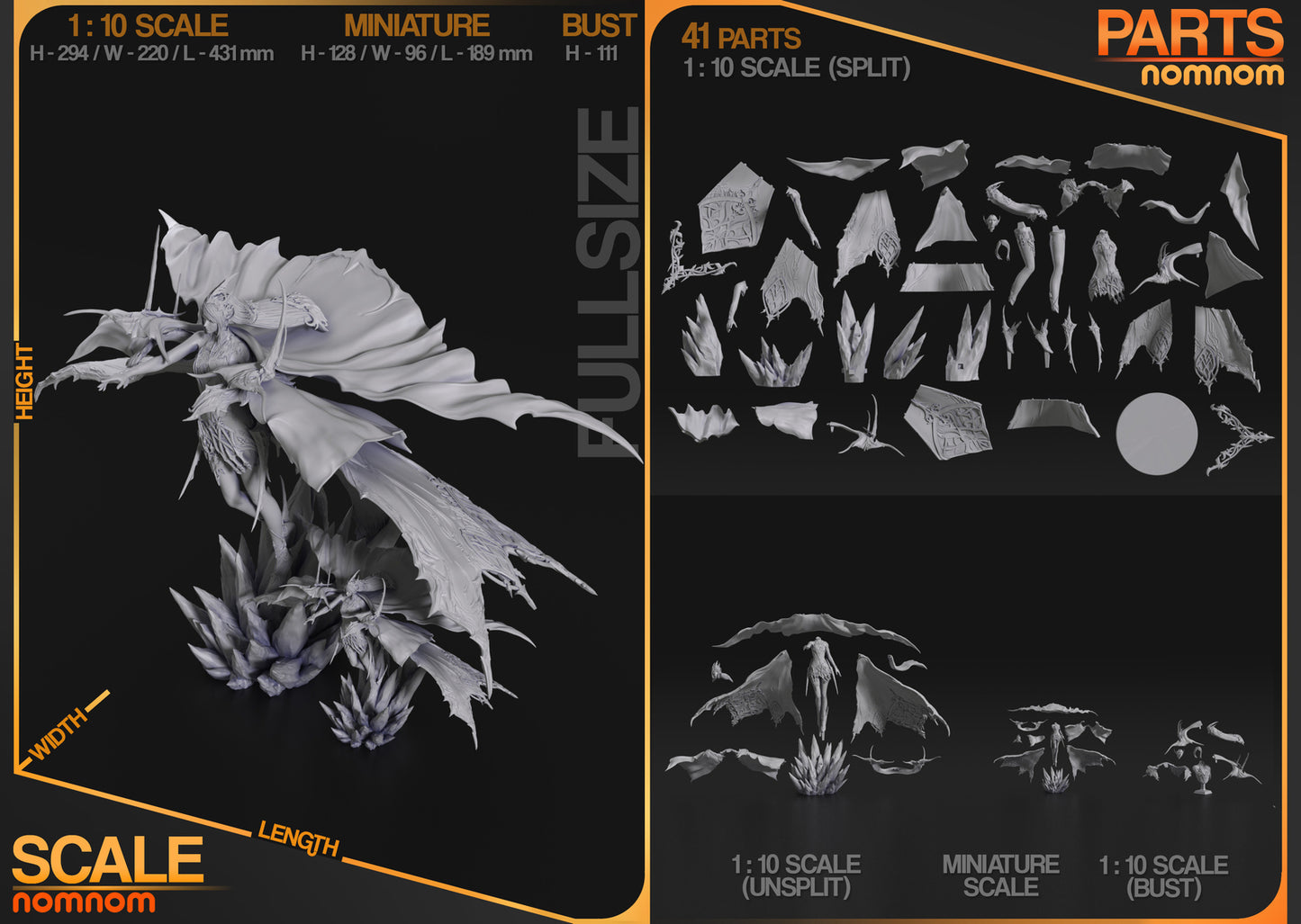 Unpainted Nom Nom Shiva FFXVI