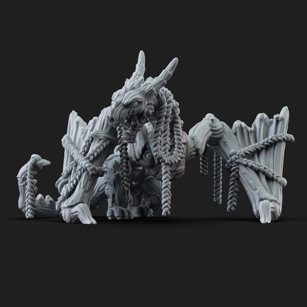 Unpainted Dragon Puppet