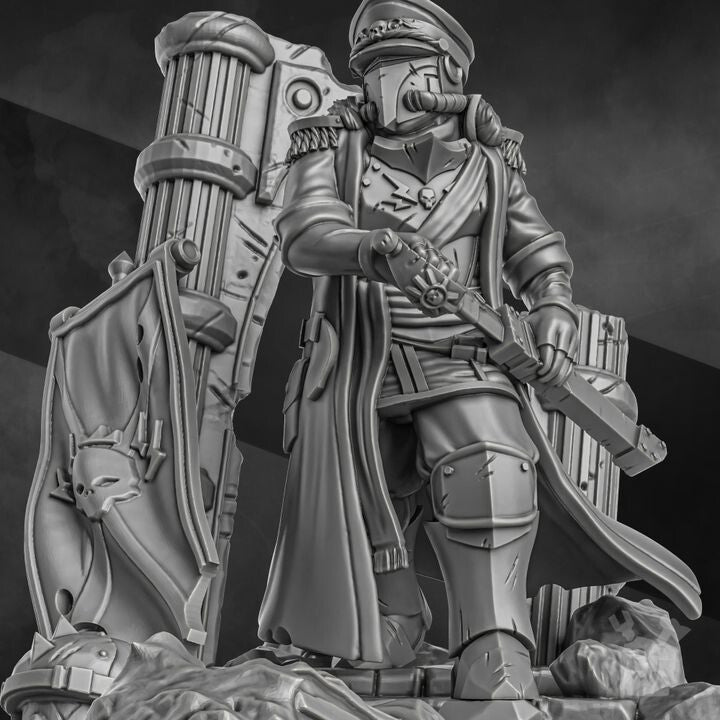 Unpainted Highly Detailed Lord Laberius Solis 3D Print Model