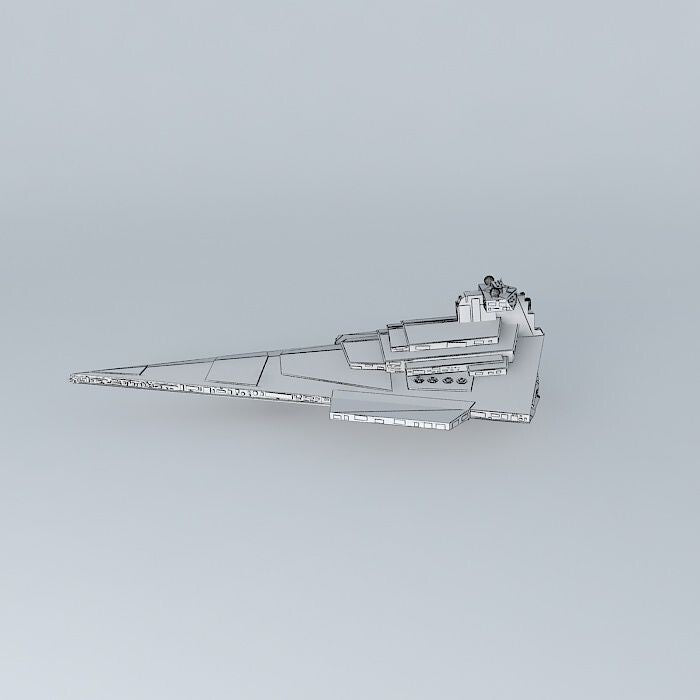 Unpainted Harrow class star destroyer