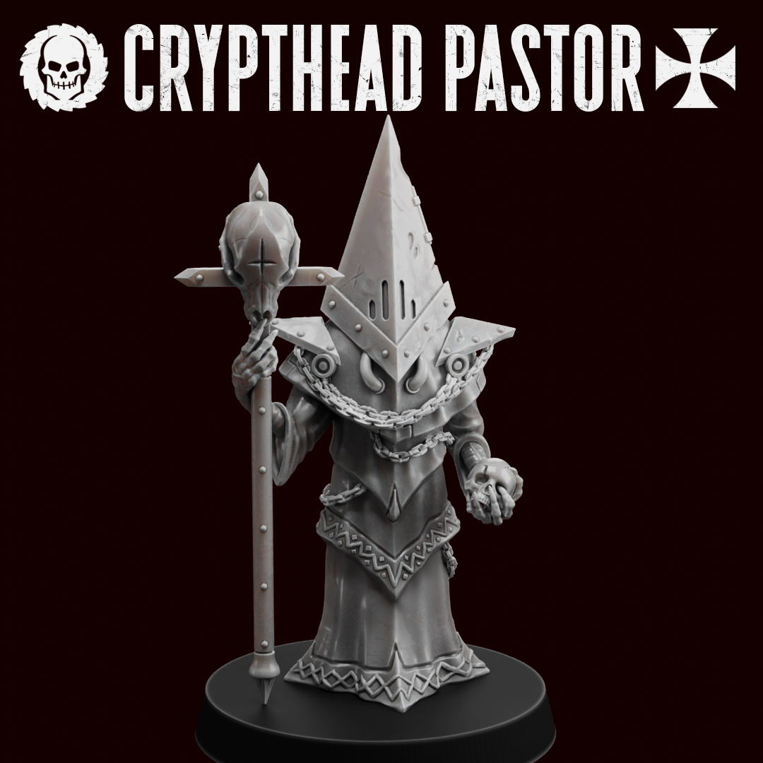 Unpainted Crypthead Pastor Set of 10