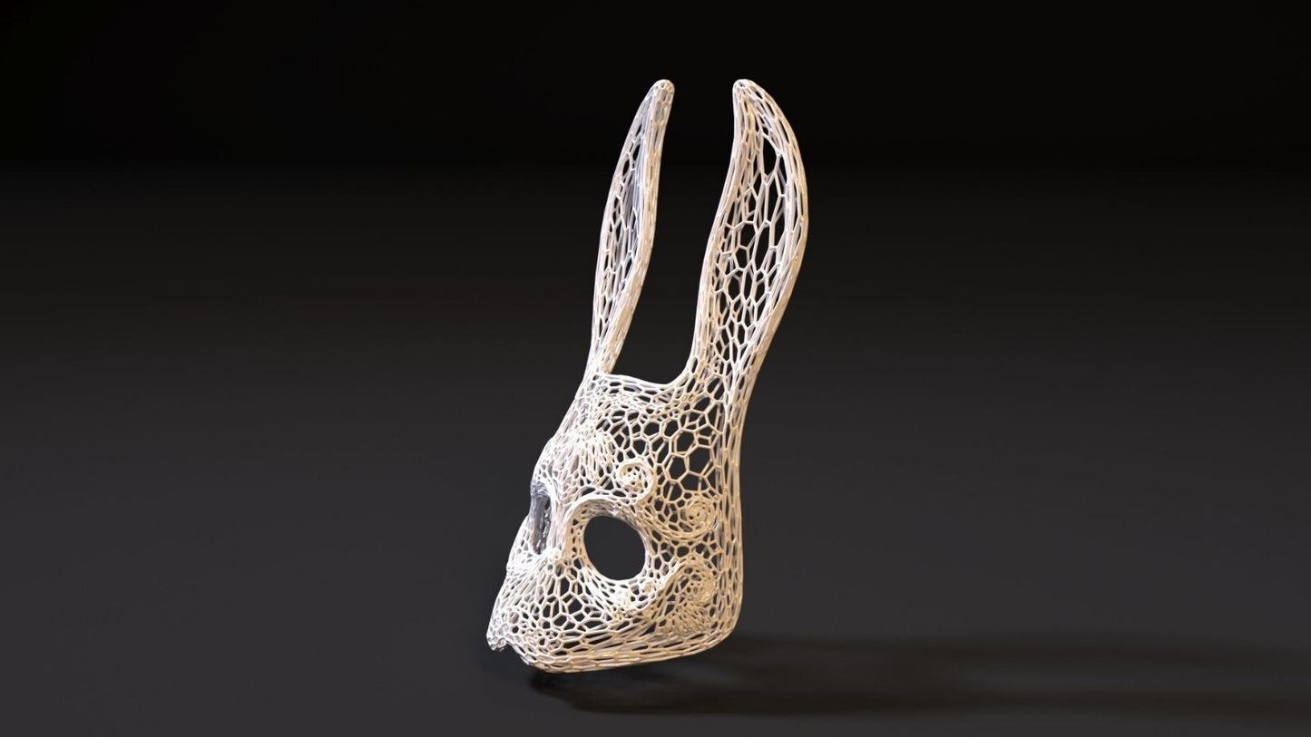 Unpainted Splicer Bunny Mask from Bioshock