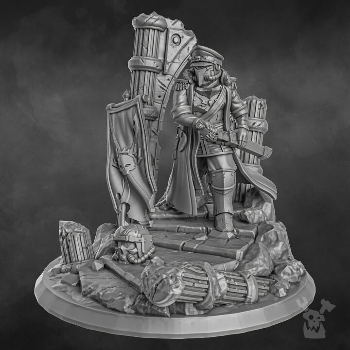 Unpainted Highly Detailed Lord Laberius Solis 3D Print Model