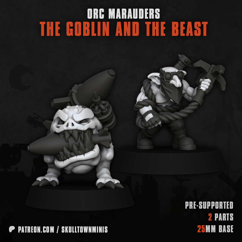 Unpainted Goblin and the Beast