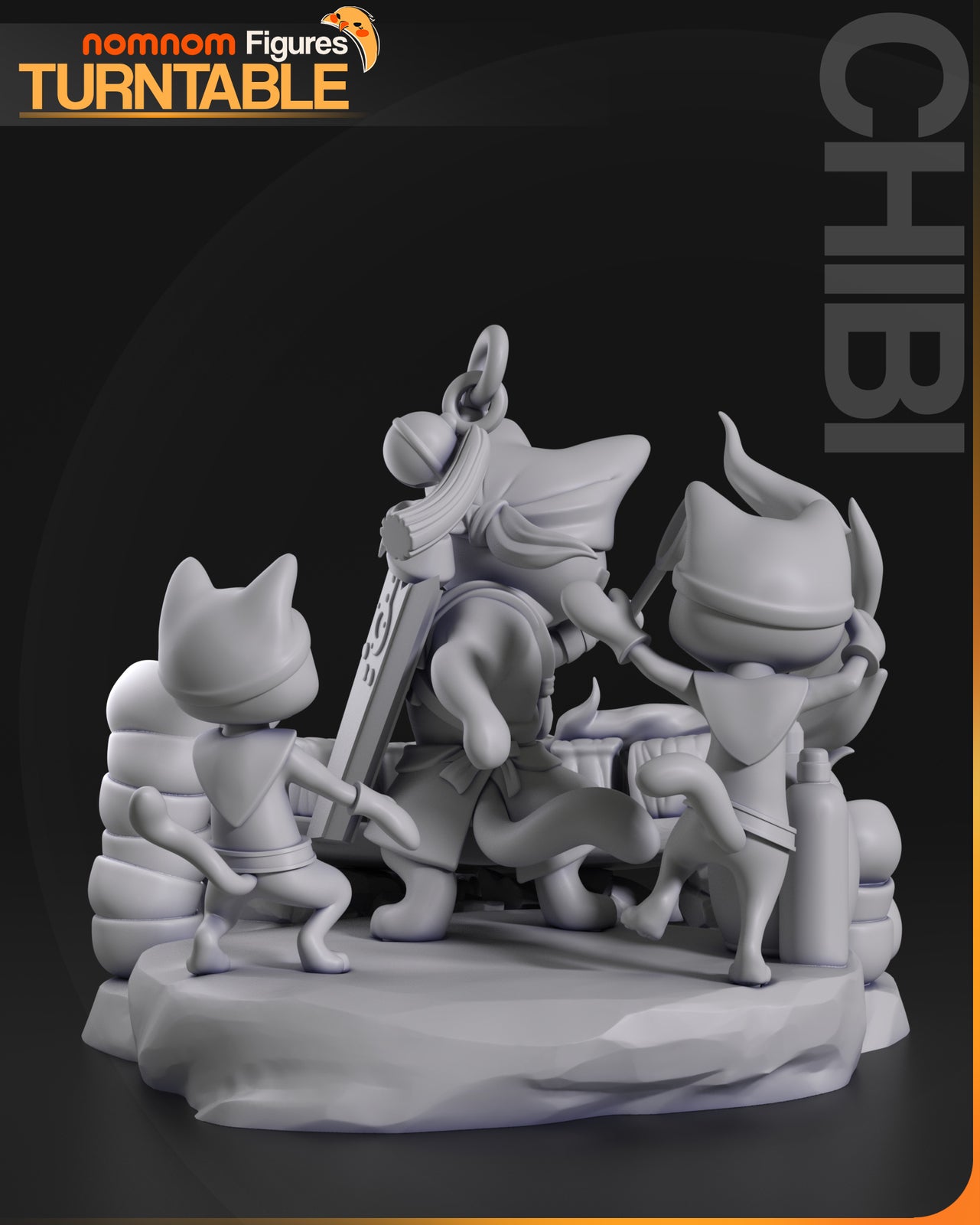 Unpainted-NomNom-Cat-Chef