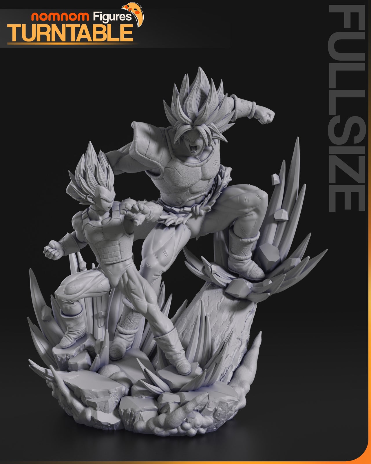 Unpainted Nom Nom Vegeta vs Brody