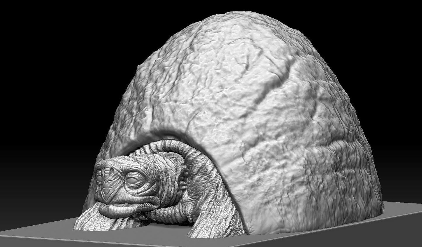 Unpainted Morla and Atreyu Neverending Story (Morla is 5 inches)