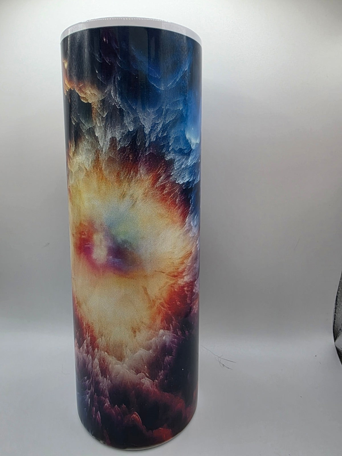 20 Ounce Metal Tumbler with lid and straw and box Moon