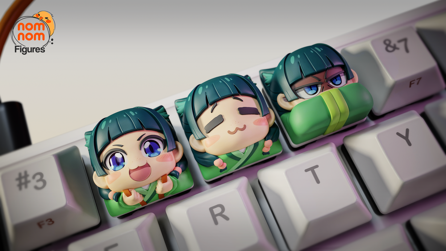 Unpainted Nom Nom MaoMao Apothecary Diaries Key Caps