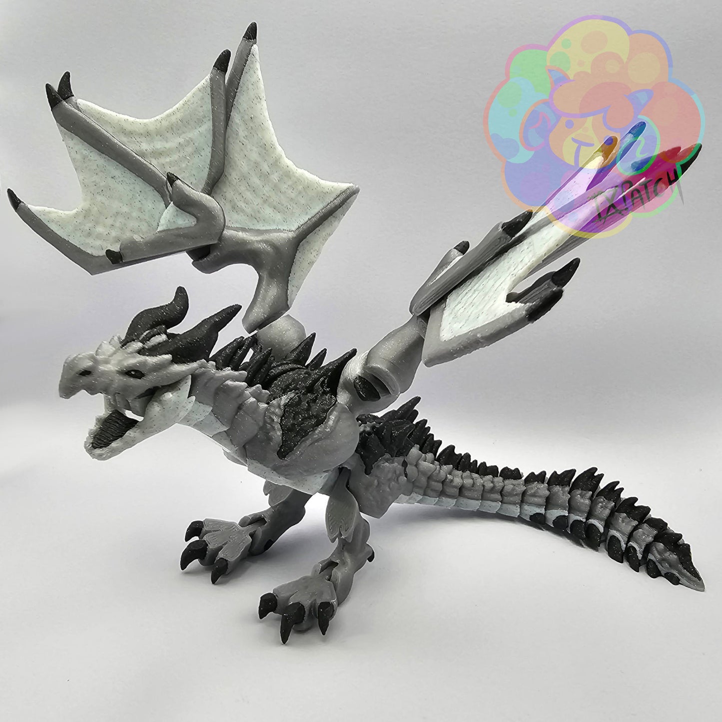 Unpainted Wyvern - Flexi Articulated Dragon