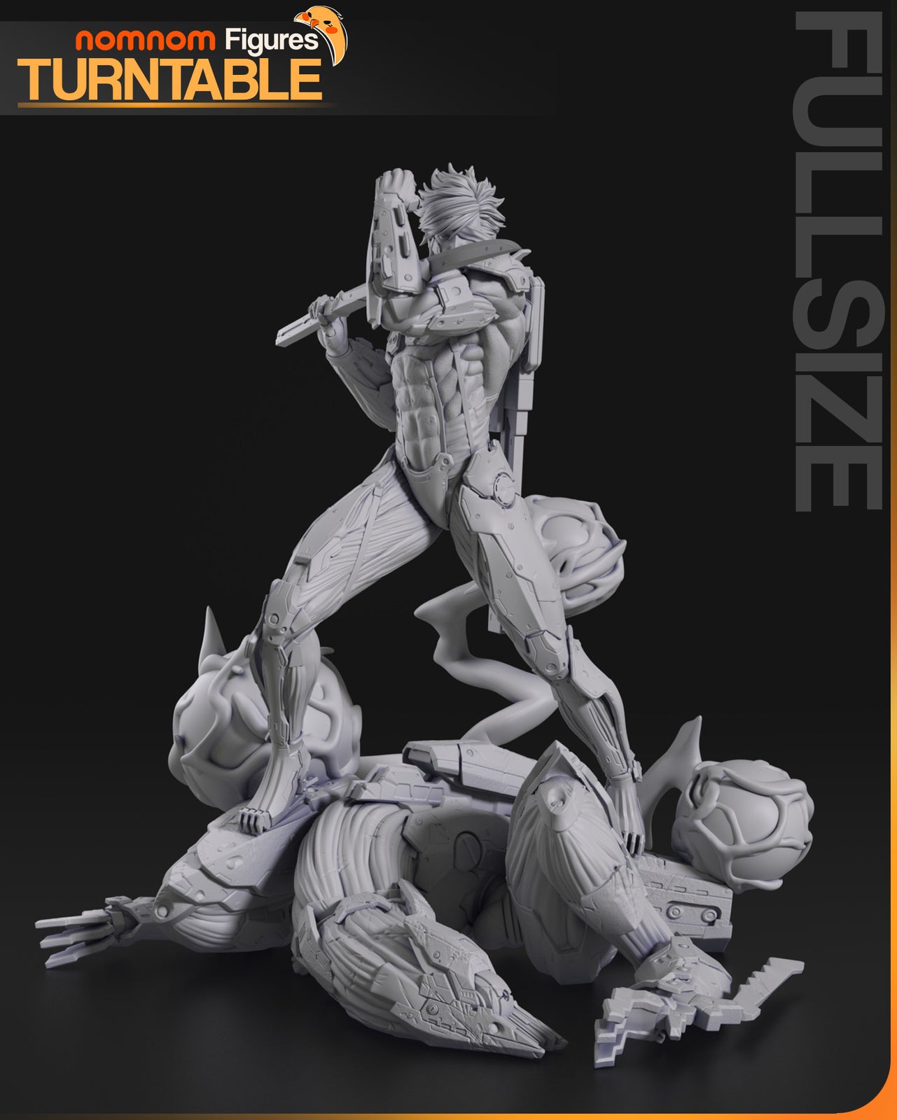 Unpainted Nom Nom Raiden Metal Gear