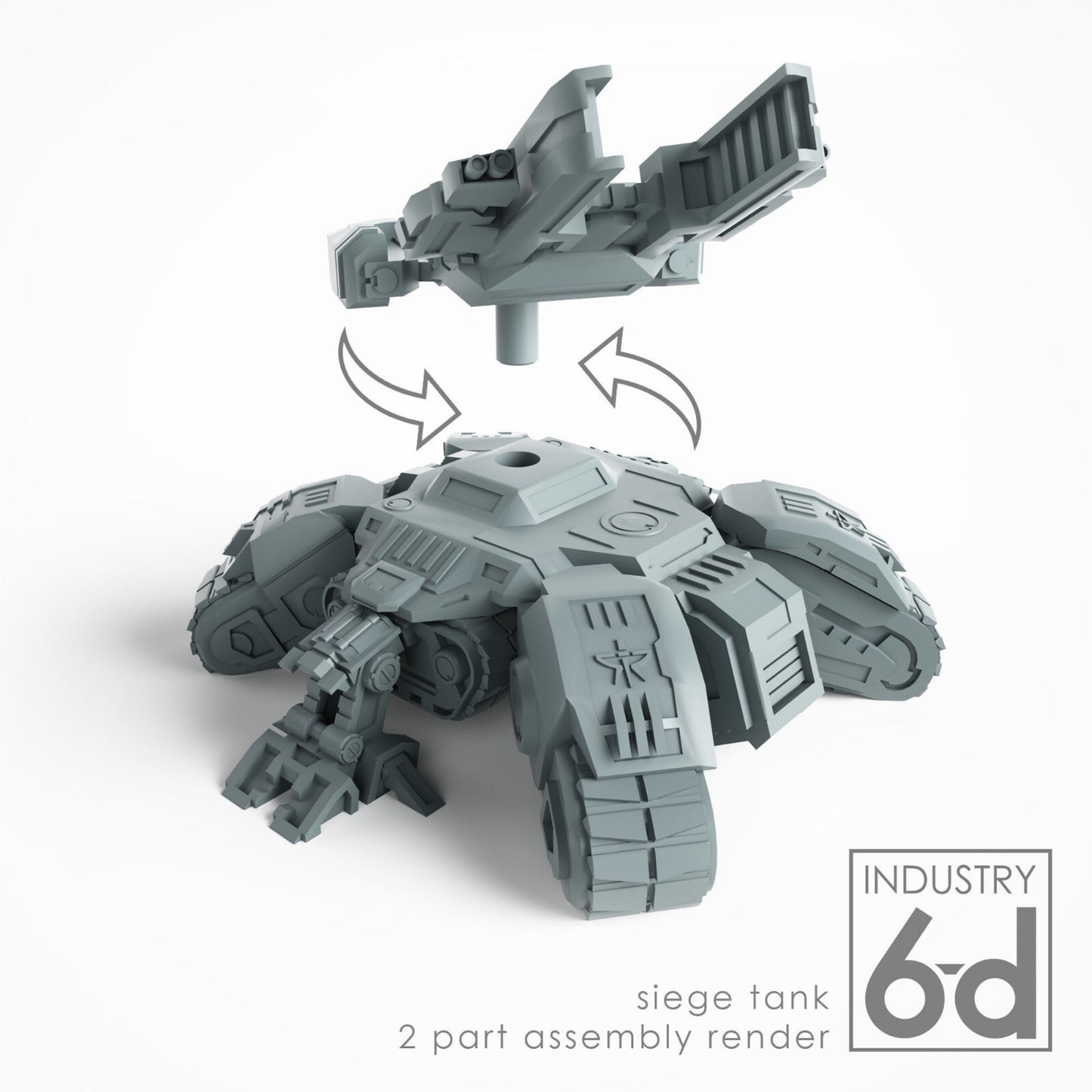 Unpainted Siege Tank