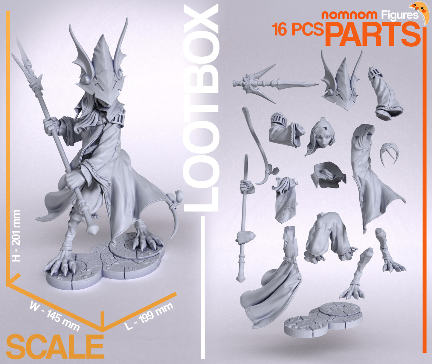 Unpainted Nom Nom Freya Crescent FFIX