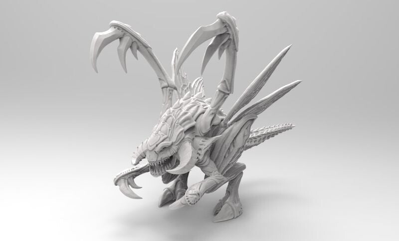 Unpainted StarCraft2 Zergling