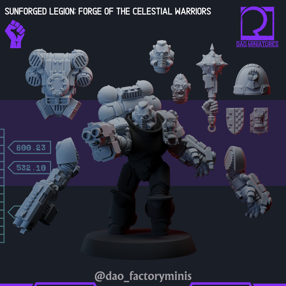 Unpainted Legion Forge Celestial Warrior
