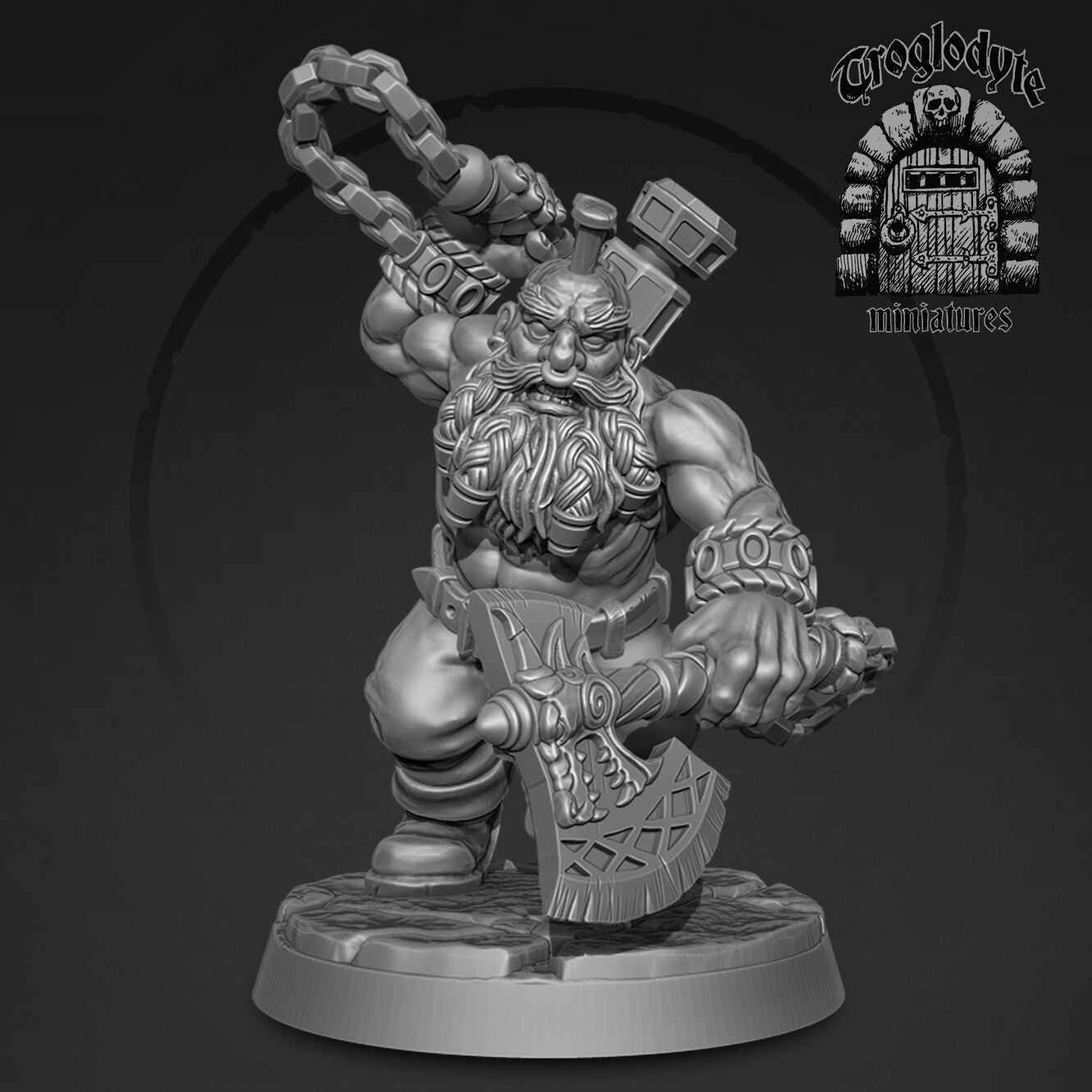 Unpainted Dwarf berserker goblin bane