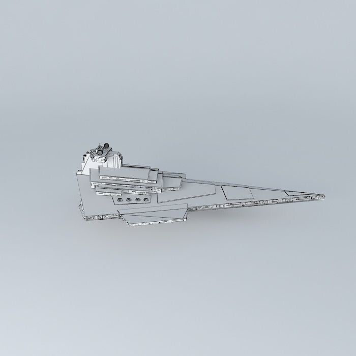 Unpainted Harrow class star destroyer