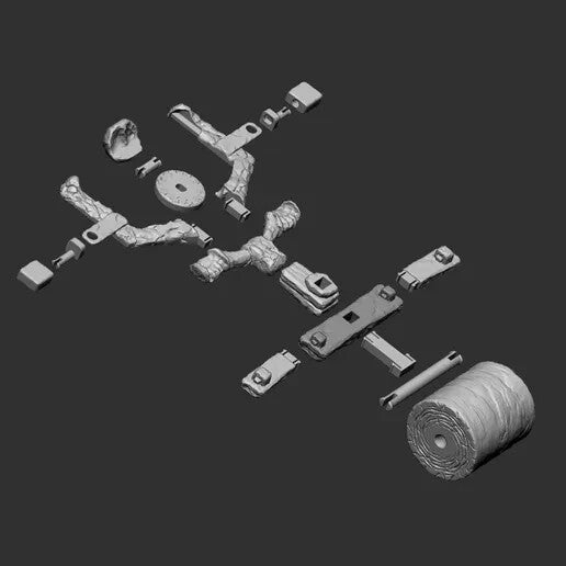 Unpainted Rockbiter Articulated Bike W/O Rockbiter