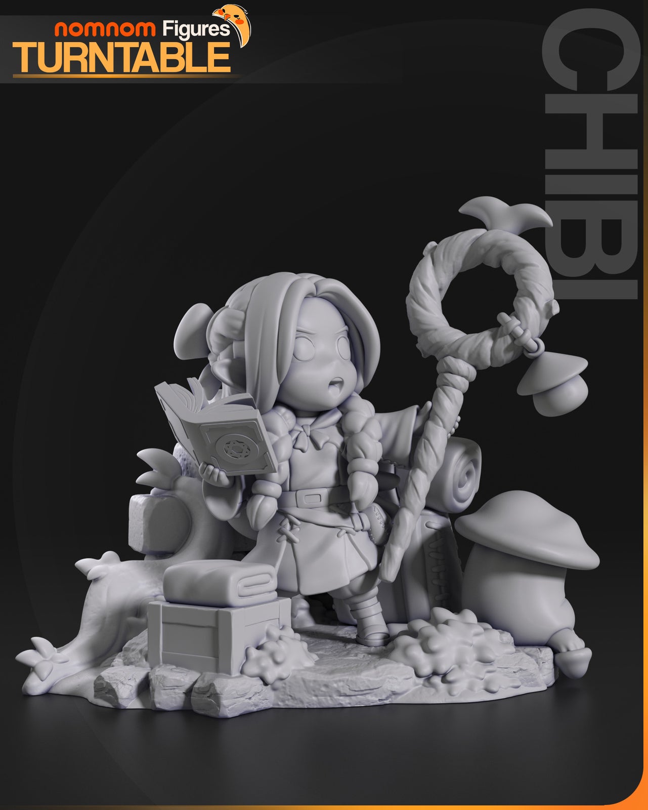 Unpainted Nom Nom Chibi Marcille Dungeon Meshi
