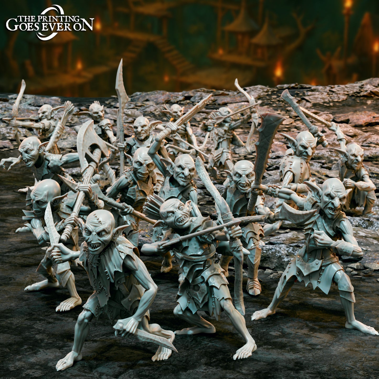 Unpainted Full Goblin Army