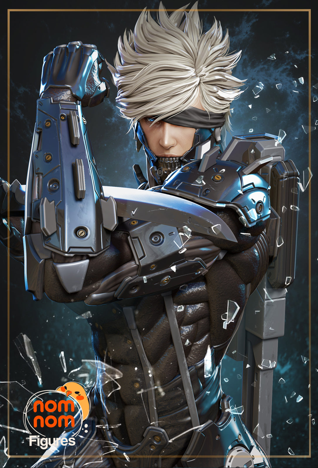Unpainted Nom Nom Raiden Metal Gear