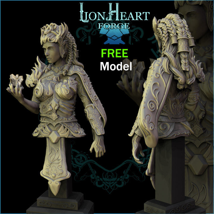 Unpainted Valkyrie bust