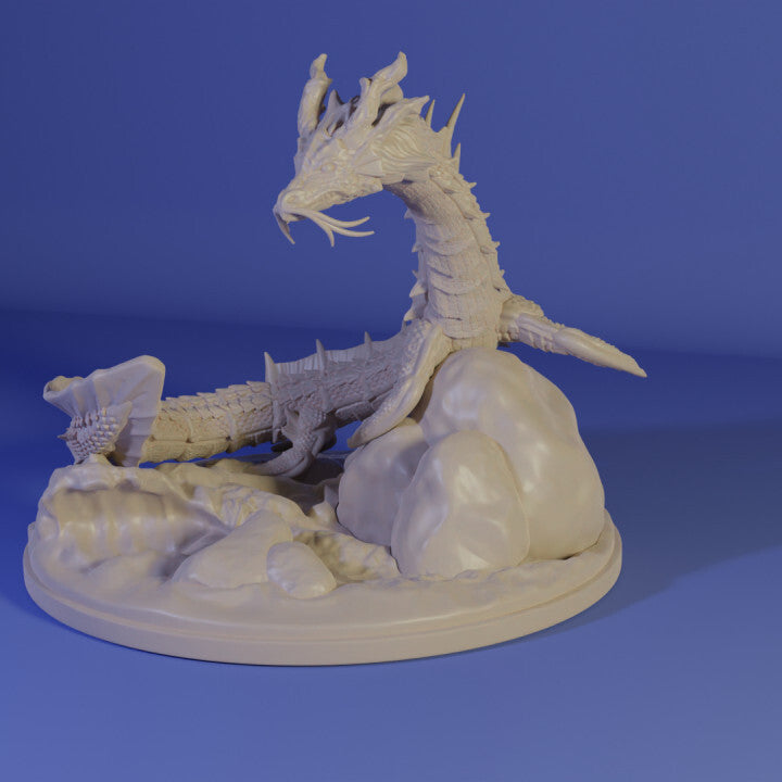 Unpainted Mizuchi Water Spirit Model for Enthusiasts