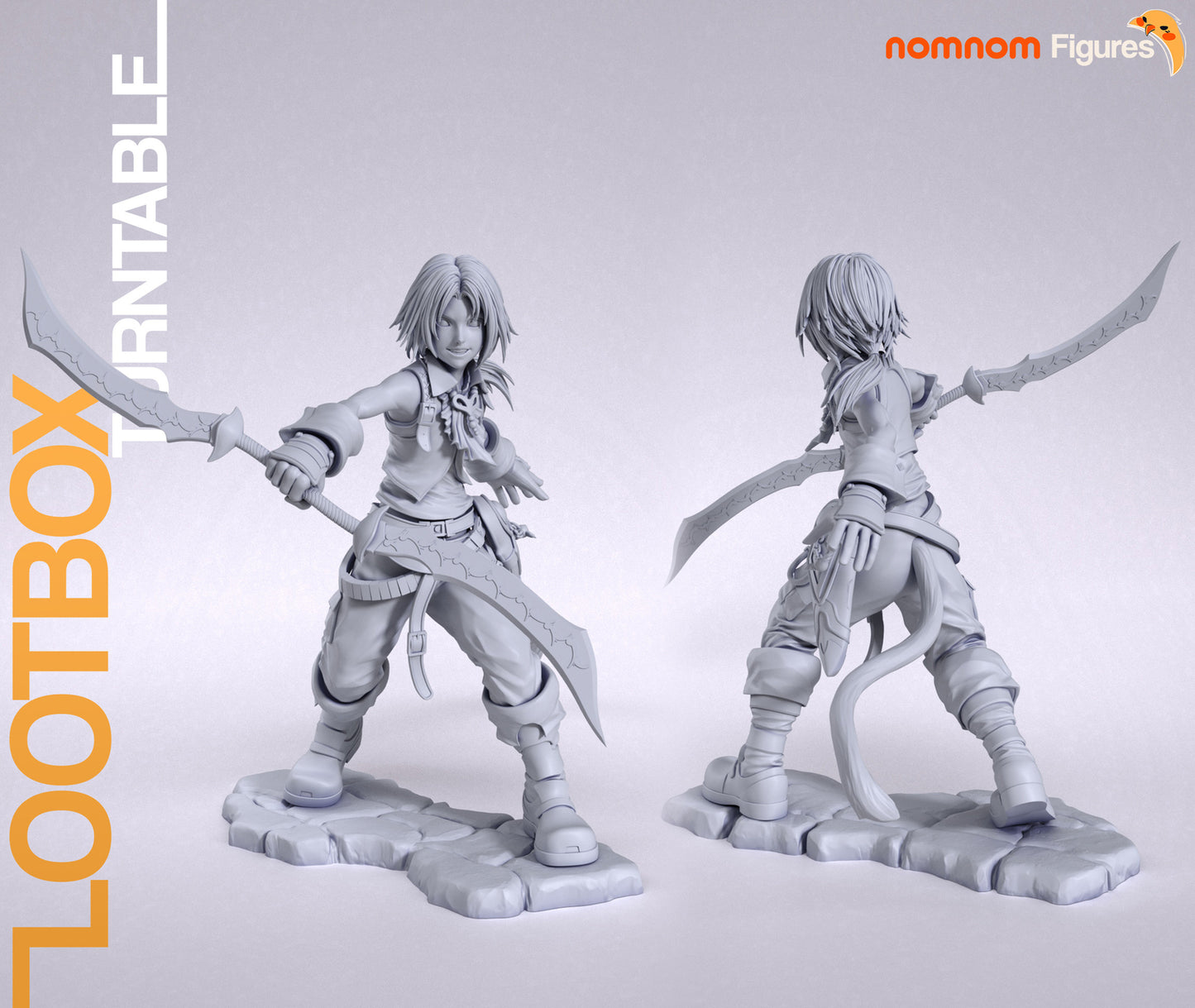 Unpainted Nom Nom Zidane Tribal FFIX