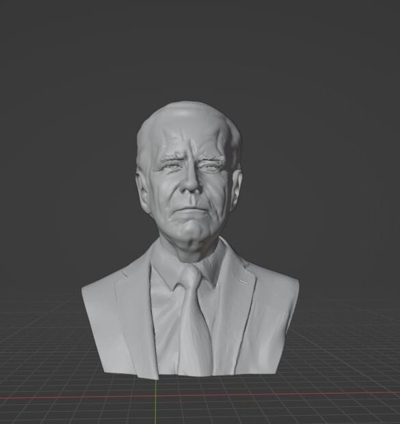 Unpainted Joe Biden Bust